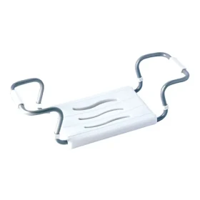 MSV sedátko do vane nastaviteľné biele / oceľ / 50-70 cm / do 120 kg (3700703946960)