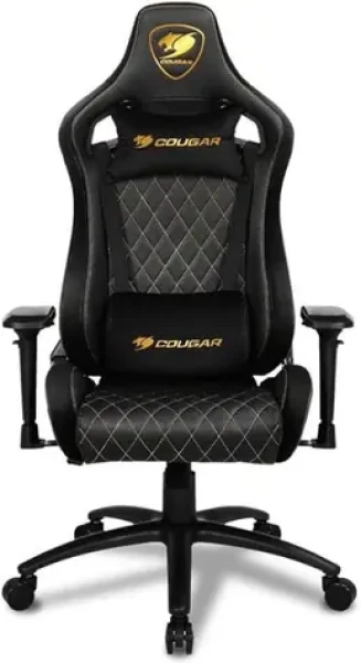 COUGAR Armor S zlatá / Herné stoličky / nastaviteľné / pojazdové kolieska / nosnosť 120 kg (CGR-NXNB-ASR)