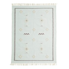 MADAM STOLTZ Bavlnený koberec Mint Off White 120 × 180 cm