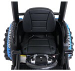 Mamido Detský elektrický traktor MEGA D68 24V s prívesom modrý