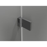 MEXEN/S - Lunar-B L sprchový kút dvere krídlové pravá 95 x 90, transparent, grafit metal 832L-095-090-95-00-P