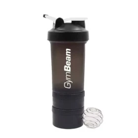 Viacdielny šejker Sway Black 600 ml - GymBeam (600 ml, multicolor) (28477-1-600ml-black-white)