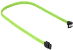 Sharkoon SATA III zelená / Dátový kábel / uhlový 90 ° / 60 cm / 6 Gbit / s (4044951016570)
