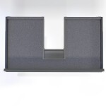 Kúpeľňová skrinka s čiernou úchytkou a umývadlom SAT Cube Way 100x71x46 cm dub Hickory mat CUBE46C1003DHMOD CUBE46C1003DHMOD
