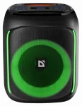 Defender BOOMER 50 čierna / Bezdrôtový reproduktor / 50W / Bluetooth 5.0 / LED podsvietenie / TWS / microSD/USB (65450)