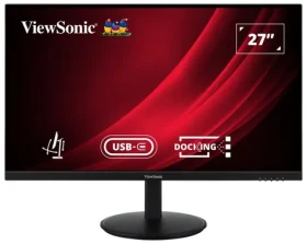 27" ViewSonic VG2709U-2K čierna / Monitor / IPS / QHD 2560x1440 / 100Hz / USB-C / HDMI / DP / Ethernet / Repro / VESA (VG2709U-2K)