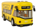 Žltý mestský autobus s trecím pohonom 1:18