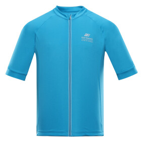 Pánský cyklistický dres ALPINE PRO SAGEN neon atomic blue XXL