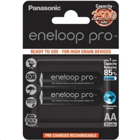 Panasonic Eneloop Pro Nabíjacie batérie AA 2500mAh / 2ks / Blister (HR-3UWXB-2BP)