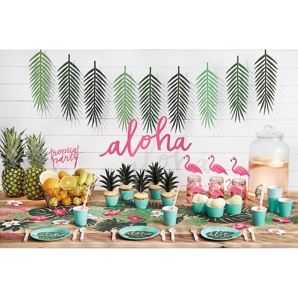 Zápich do torty plameniaky 15 - 23,5 cm - PartyDeco - PartyDeco