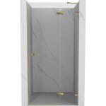 MEXEN/S - Lunar L sprchové dvere krídlové pravé 110, transparent, zlatá 834L-110-000-50-00-P