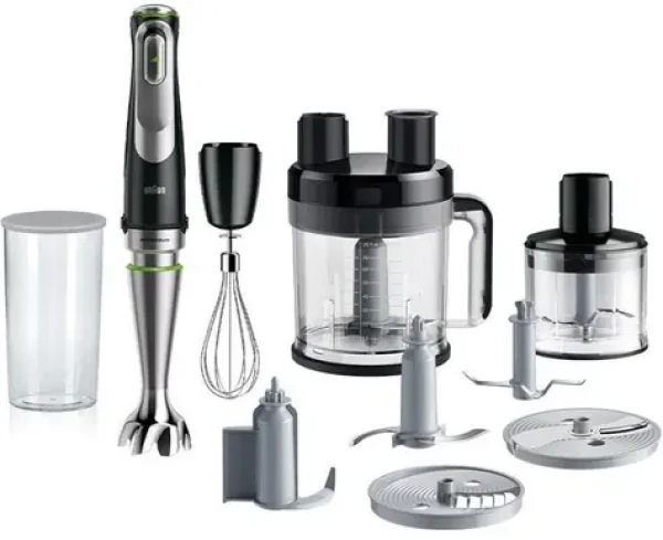 Braun MultiQuick 9 MQ 9195 XLI / Tyčový mixér / 1200 W / plynulá regulácia rýchlostí / SmartSpeed (MQ9195XLI)