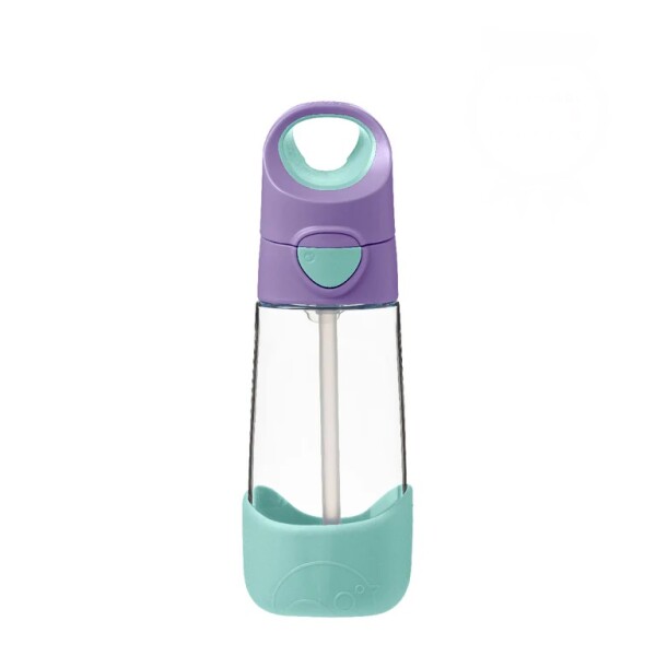 B.box Fľaša na pitie so slamkou 450 ml - lilac pop EUR