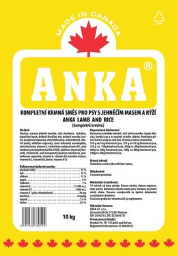 Anka Dog Lamb Rice