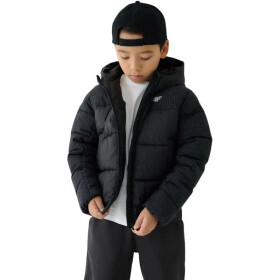 Chlapčenská páperová bunda 4F M621 dark black 4FJWAW25TDJAM621 20S 128 cm