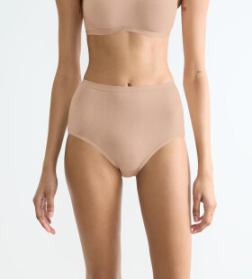 SLOGGI GO DAILY COTTON - nohavičky s vysokým pásom (3 ks) - česaná organická bavlna Sloggi NEW BEIGE S