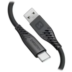 Swissten SOFT SILICONE dátový kábel USB - USB-C 0.4m čierna (71506519)