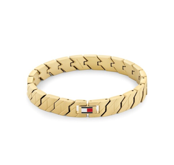 Tommy Hilfiger Dizajnový pánsky náramok z pozlátenej ocele Lars 2790620