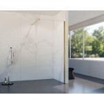 HOPA - Walk-in sprchovací kút LAGOS GOLD NEW 200 - Farba rámu - Zlatá, Rozmer A - 140, Rozmer C - 200, Výplň - Číre bezpečnostné sklo - 8 mm BCLAGO14BGCN2