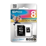 8 GB Silicon Power / micro SDHC / Pamäťová karta / Class 10 / + adaptér SDHC (SP008GBSTH010V10-SP)