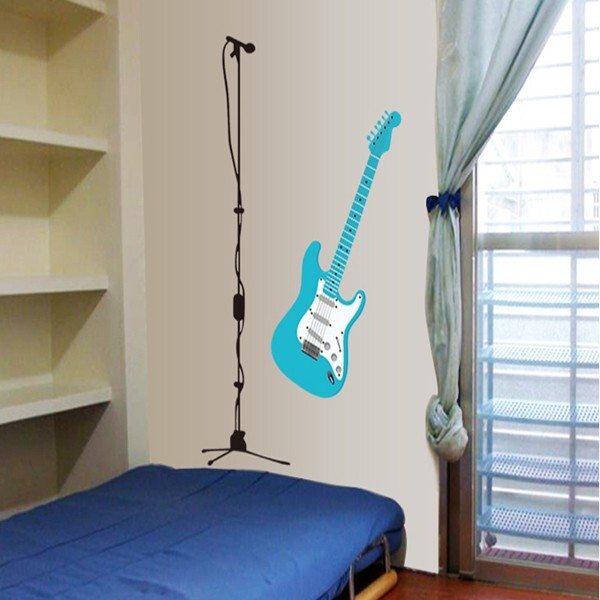 Veselá Stena Samolepka Elektrická gitara
