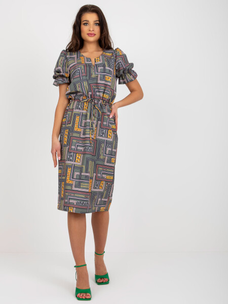 Dámske šaty LK SK 507468.75P Khaki mix - FPrice 40/L khaki mix