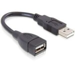 DeLock USB 2.0 kábel, predlžujúci AA samec/samica 13 cm (82457)