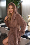 Šaty 2402 Geo Long Chocolate - L&L XL