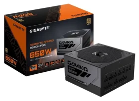 GIGABYTE GAMING 850GM PG5 čierna / Zdroj / 850W / 80 PLUS Gold / ATX 3.1 / modulárny / 135mm ventilátor (GP-GME850GM PG5)