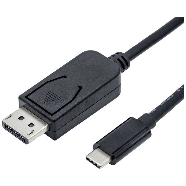 Roline USB-C® / DisplayPort adaptér USB-C ® zástrčka, Konektor DisplayPort 3.00 m čierna 11.04.5837 Kábel pre displeje USB-C®; 11.04.5837