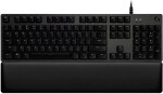 Logitech G513 čierna / herná klávesnica / US layout / kábel USB-A 2.0 / 1x USB-A 2.0 / RGB Lightsync / GX Brown Tactile (920-009330)