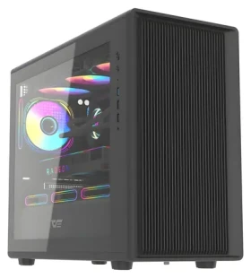 DarkFlash DB460M čierna / Skriňa / M-ATX / ITX / tvrdené sklo / bez ventilátorov / bez zdroja (DB460M Black)