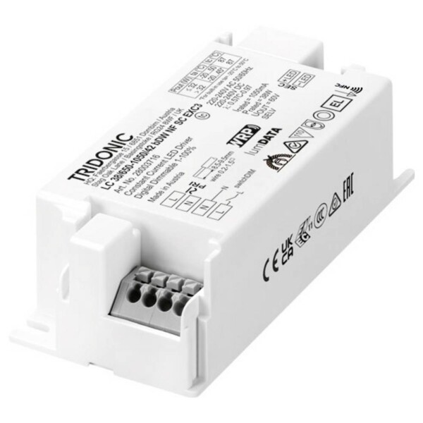 Tridonic LC 38W 650-1050mA 42V bDW NFC SC EXC3 LED driver 36 W 1.05 A 7.5 - 42 V; 28003716