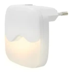 Ansmann Nočné LED svetlo do zásuvky biela / Nočné LED svetlo / súmrakový senzor / 0,45 W / 5 lm / teplá biela (1600-0406)