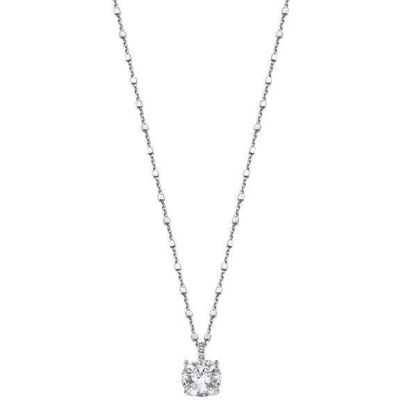 Lotus Silver Elegantný strieborný náhrdelník s kryštálmi Swarovski LP2005-1 / 1 (retiazka, prívesok)