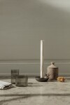 Ferm LIVING Poháre Ripple Low Smoked Grey 250 ml – set 4 ks