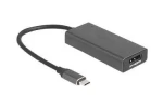 DeLock šedá / Kábel adaptéra / USB-C (M) - HDMI + DisplayPort (F) combo / 15 cm / 8K 120Hz (64316)