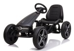 Mamido Mamido Detská šliapacia motokára Mercedes XMX610 čierna | ECO koža | Polohovateľné sedadlo