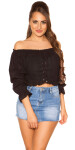 Trendy Off Shoulder Longsleeve with Lacing