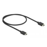DeLock Vysokorýchlostný kábel HDMI 85386 / Kábel / 48 Gbps / 8K 60Hz / 0,5 m / nylonový oplet (85386)