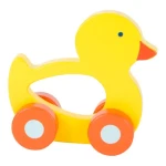 Small Foot Drevené jazdiace zvieratká do ruky kačička