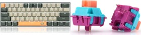 Redragon Redragon K606 Lakshmi Red switch (K606-OG&GY&BK) + A113 R Bullet Keycaps (A113 R)