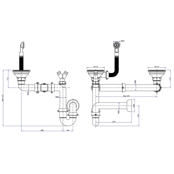SAPHO SAPHO - Drez granitový zabudovateľný s odkvapom a vaničkou, 100x50cm, béžová GR1332