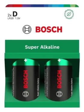 BOSCH LR20SA2B/00 Super Alkaline / Alkalická batéria D (LR20) / 2 ks (8594162800209)