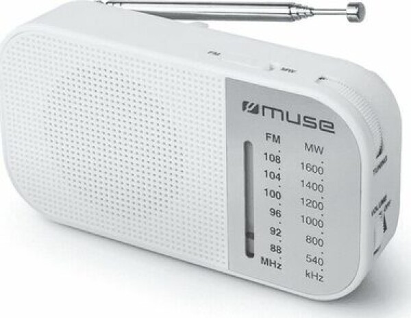 Muse M-025 RW biela / Vreckové rádio / FM / MW / 3.5mm (M-025RW)