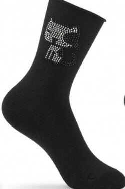 OZDOBNÉ PONOŽKY SK 78 černá 36-41
