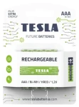Teslá RECHARGEABLE+ nabíjacia mikrotužková batéria AAA Ni-MH 800mAh 4 ks / HR03 / blister (1099137210)