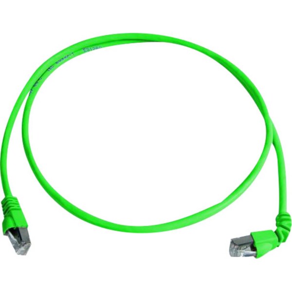 Telegärtner 100008288 RJ45 sieťové káble, prepojovacie káble CAT 6A S/FTP 2.00 m zelená samozhášavý, bez halogénov 1 ks; 100008288