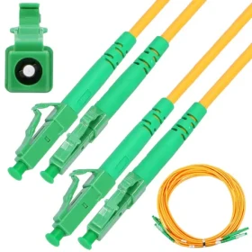 Extralink LC/ APC-LC/ APC / Patchcord / Jednomódový / Duplex / G657A / 3 m
