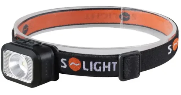 Solight WN52 LED čelové nabíjacie svietidlo čierna / 170lm / 800mAh / teplé + studené svetlo / IP44 / Li- ION (8592718041717)